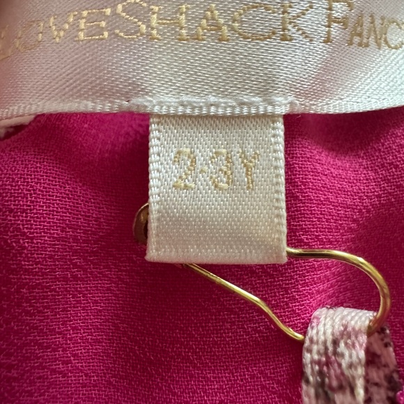 LoveShackFancy Mini Popover Dress Pink Gold Star Very Berry 2/3T Girls NWT - Picture 16 of 16